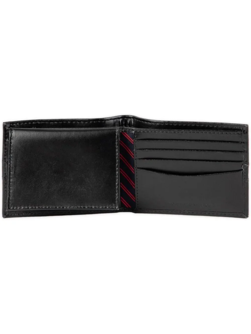 Tommy Hilfiger Men Slim Bifold Wallet Leather Black